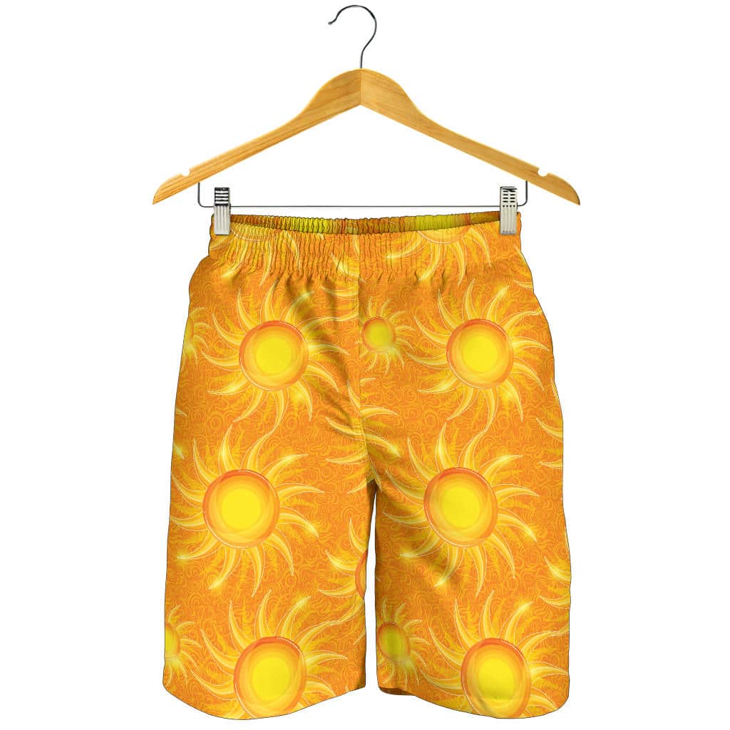Sun Orange Background For Men Women Kid Shorts