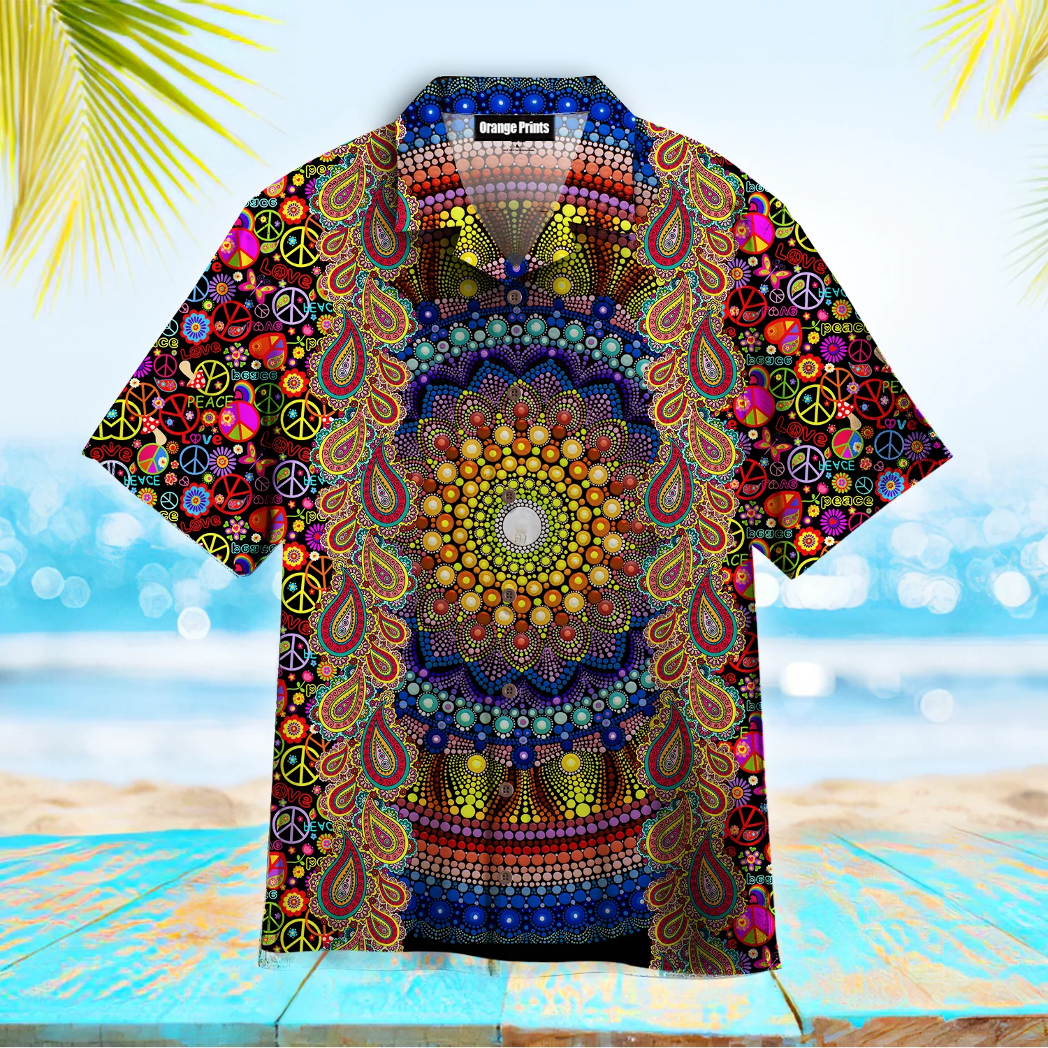 Sunflower Hippie Trendy Hawaiian Shirt For