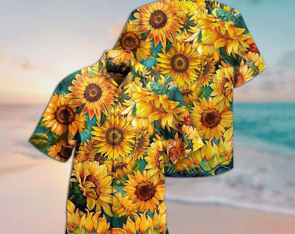 Sunflower Is Peace Life – Trendy Hawaiian Shirt, Aloha Short Sleeve Button Down, Gift For Family, Hawaiian Set Gift, Funny Trendy Hawaiian Shirt,