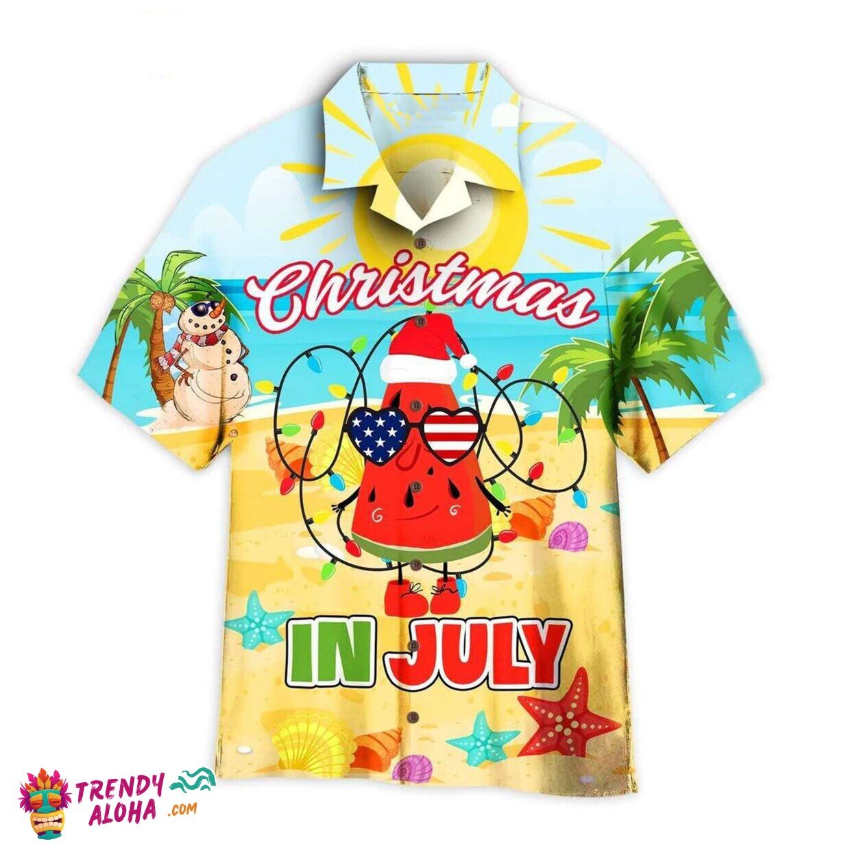 Sunglasses Santa Xmas In July Hawaiian Shirt Summer Beach