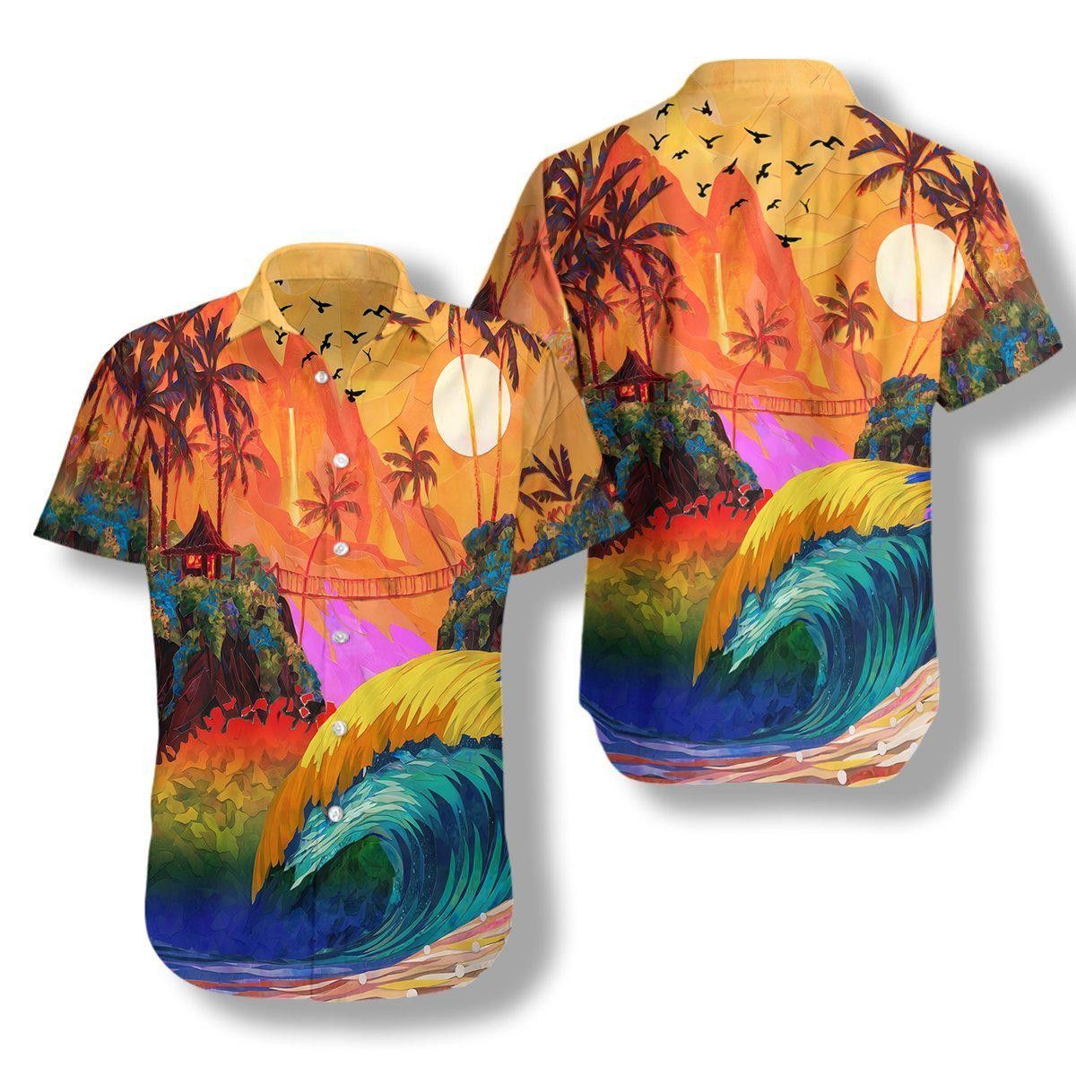 Sunset Trendy Hawaiian Shirt