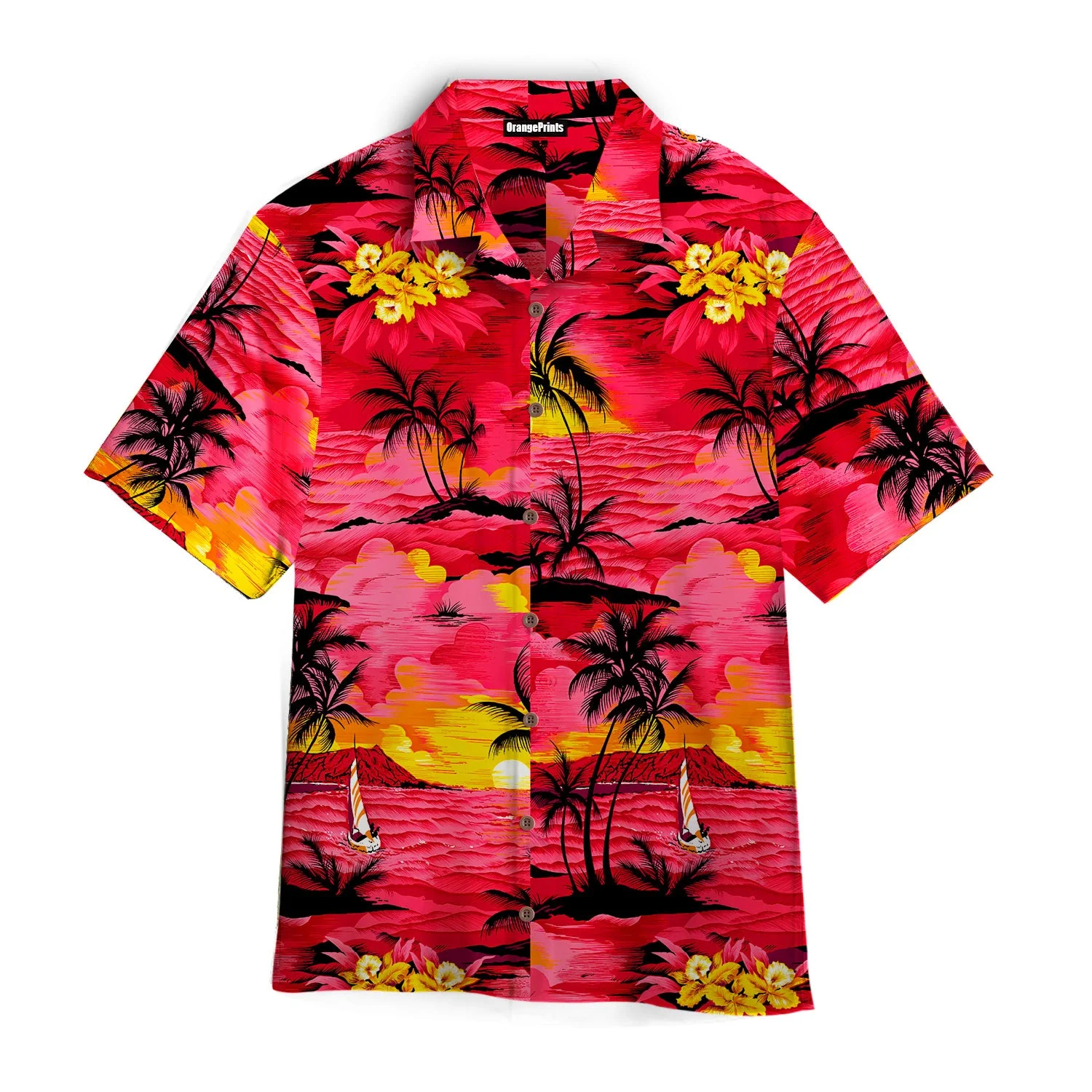 Sunset View Trendy Hawaiian Shirt