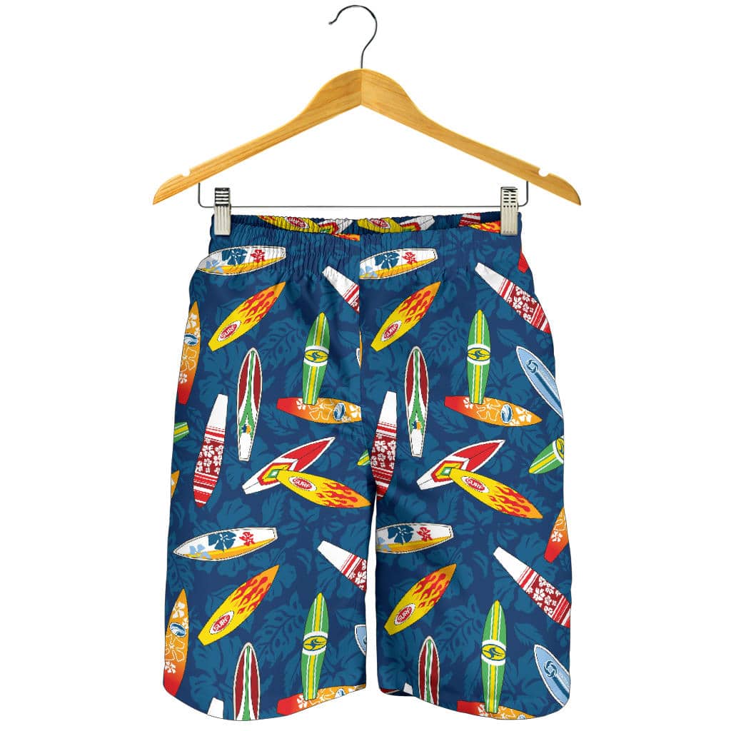 Surfboard Pattern Print Design 01 For Men Women Kid Shorts