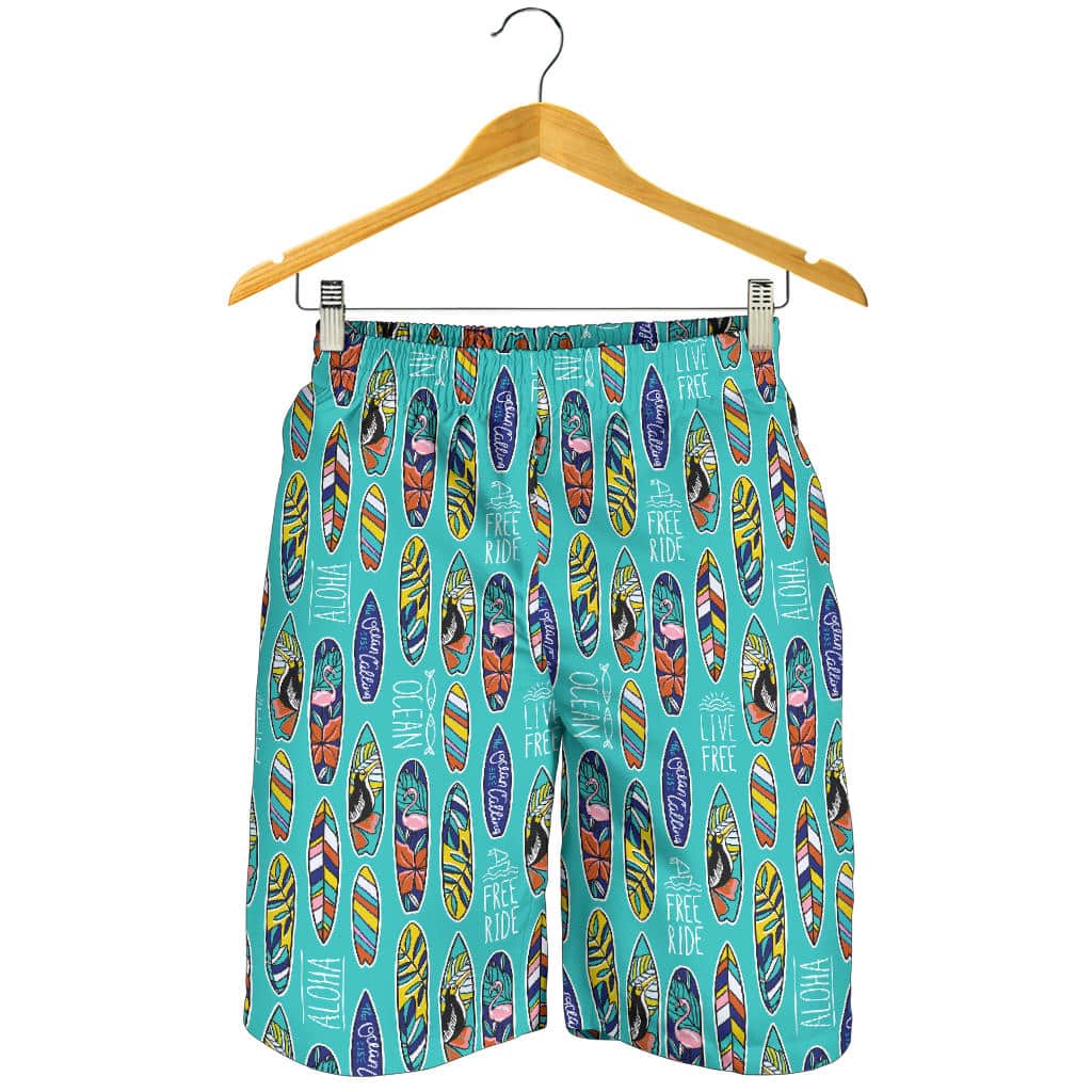 Surfboard Pattern Print Design 05 For Men Women Kid Shorts
