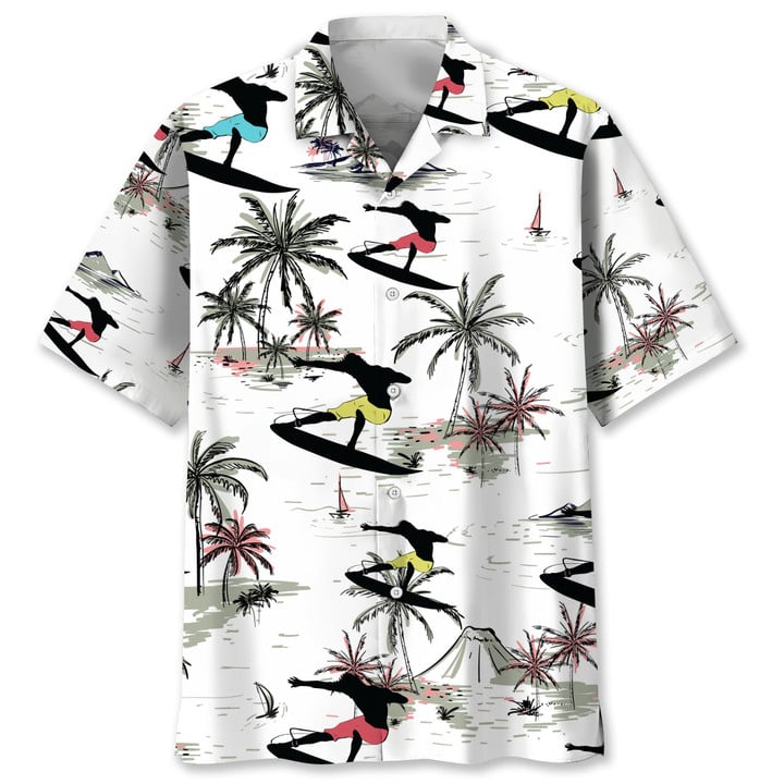 Surfing Coconut Hawaii Shirt