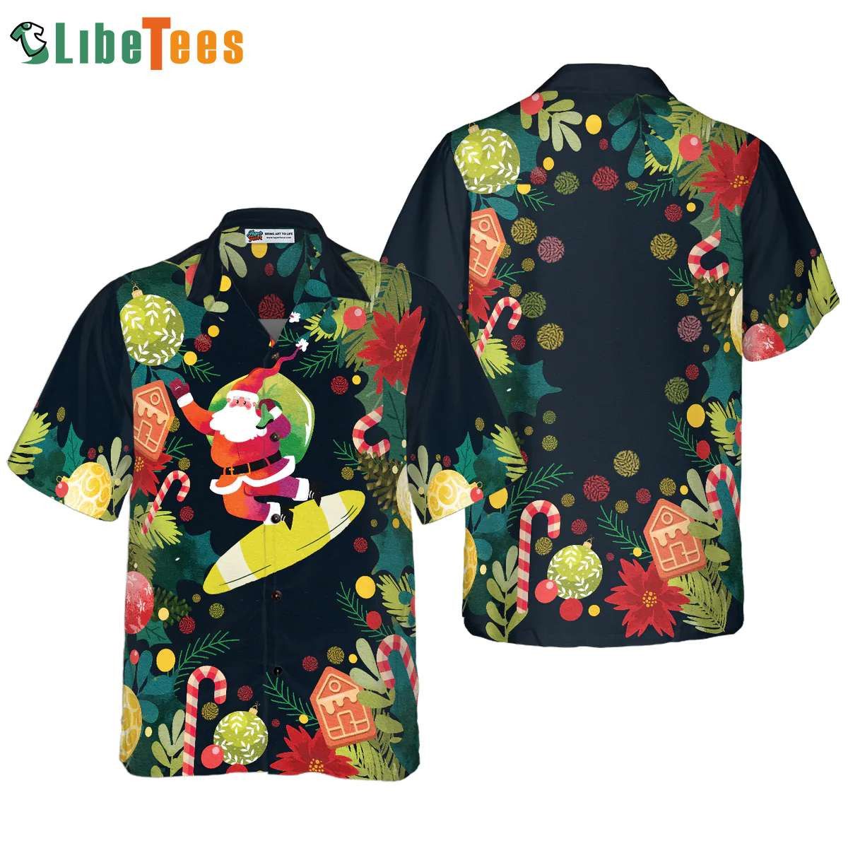 Surf’s Up with Santa’s Christmas Adventure Hawaiian Shirt