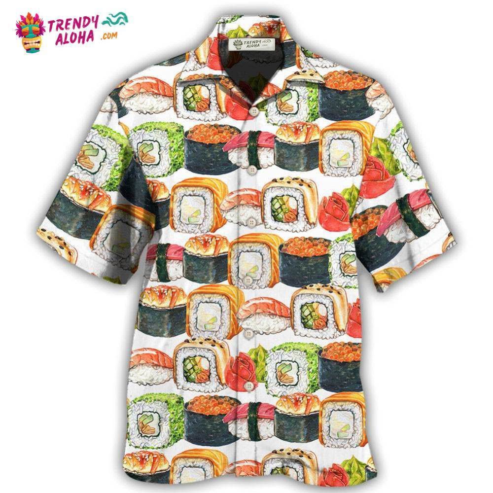 Sushi Basic Colorful Hawaiian Shirt – Trendy Aloha Sushi Basic Colorful Hawaiian Shirt – Trendy Aloha