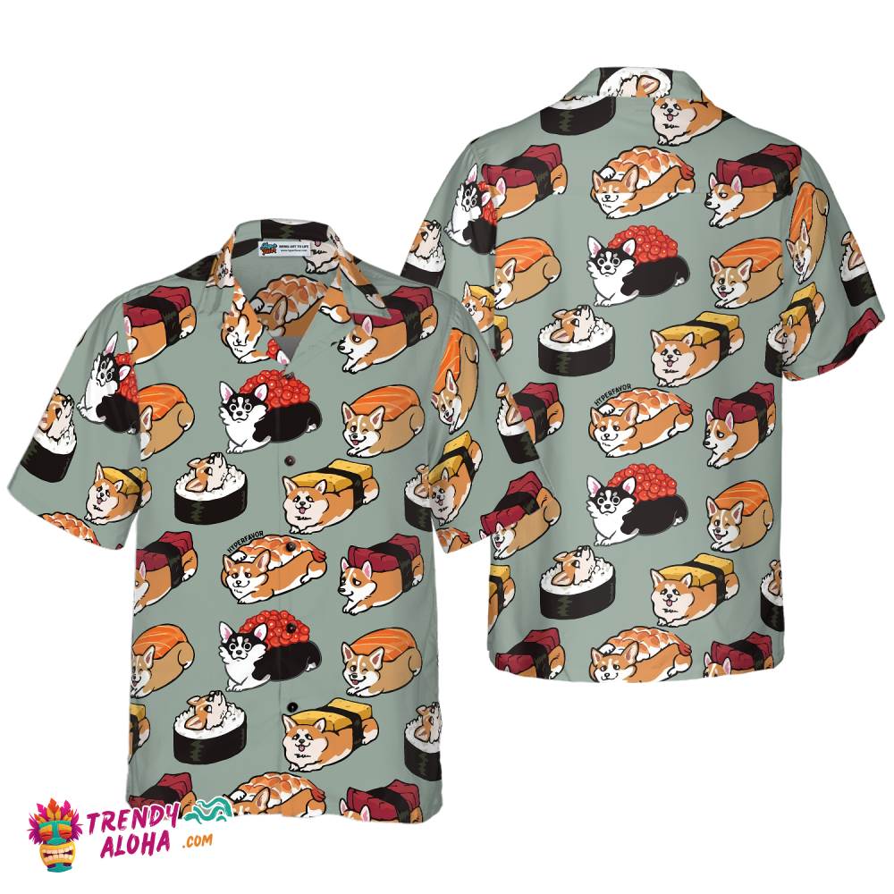 Sushi Corgi Hawaiian Shirt, Best Corgi Shirt For Men And Women