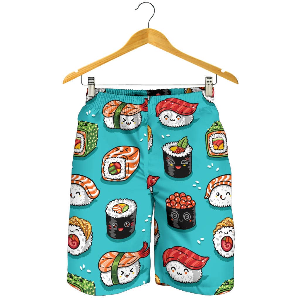 Sushi Love Themed Family Shorts for Japanese Cuisine Fans