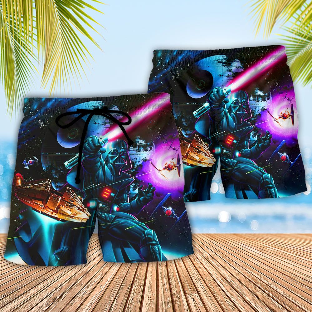 Sw Darth Vader Cool So Trendy Aloha Hawaiian Beach Shorts
