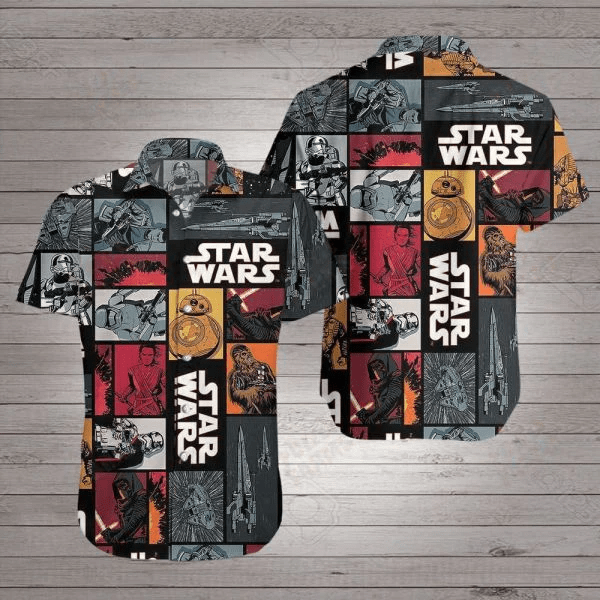 Sw Hawaii Shirt Sw Stormtrooper Bb8 Darth Vader Pattern Grey Trendy Hawaiian Shirt Aloha Shirt 2022