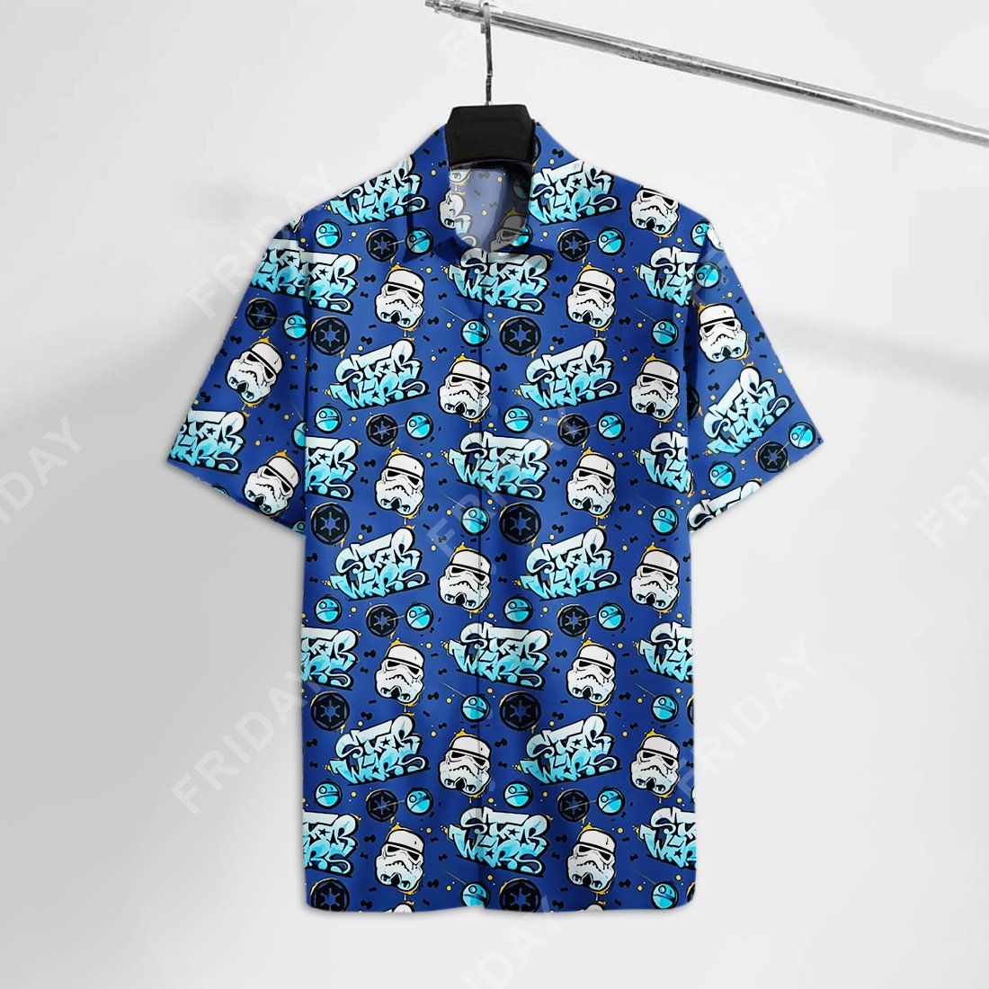 Sw Hawaiian Shirt Trooper Blue Hawaii Tshirt