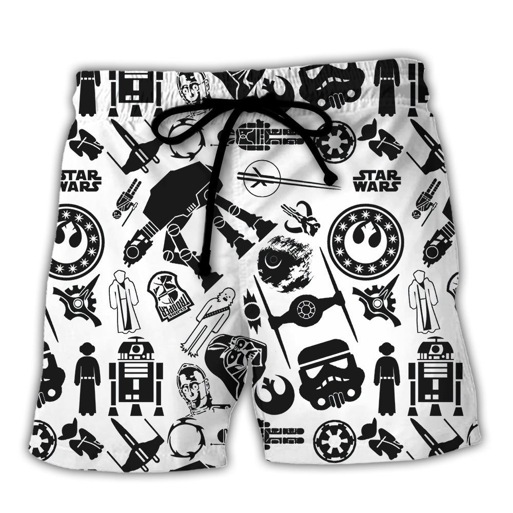 Sw Stick Cool Trendy Aloha Hawaiian Beach Shorts Sw Stick Cool Trendy Aloha Hawaiian Beach Shorts
