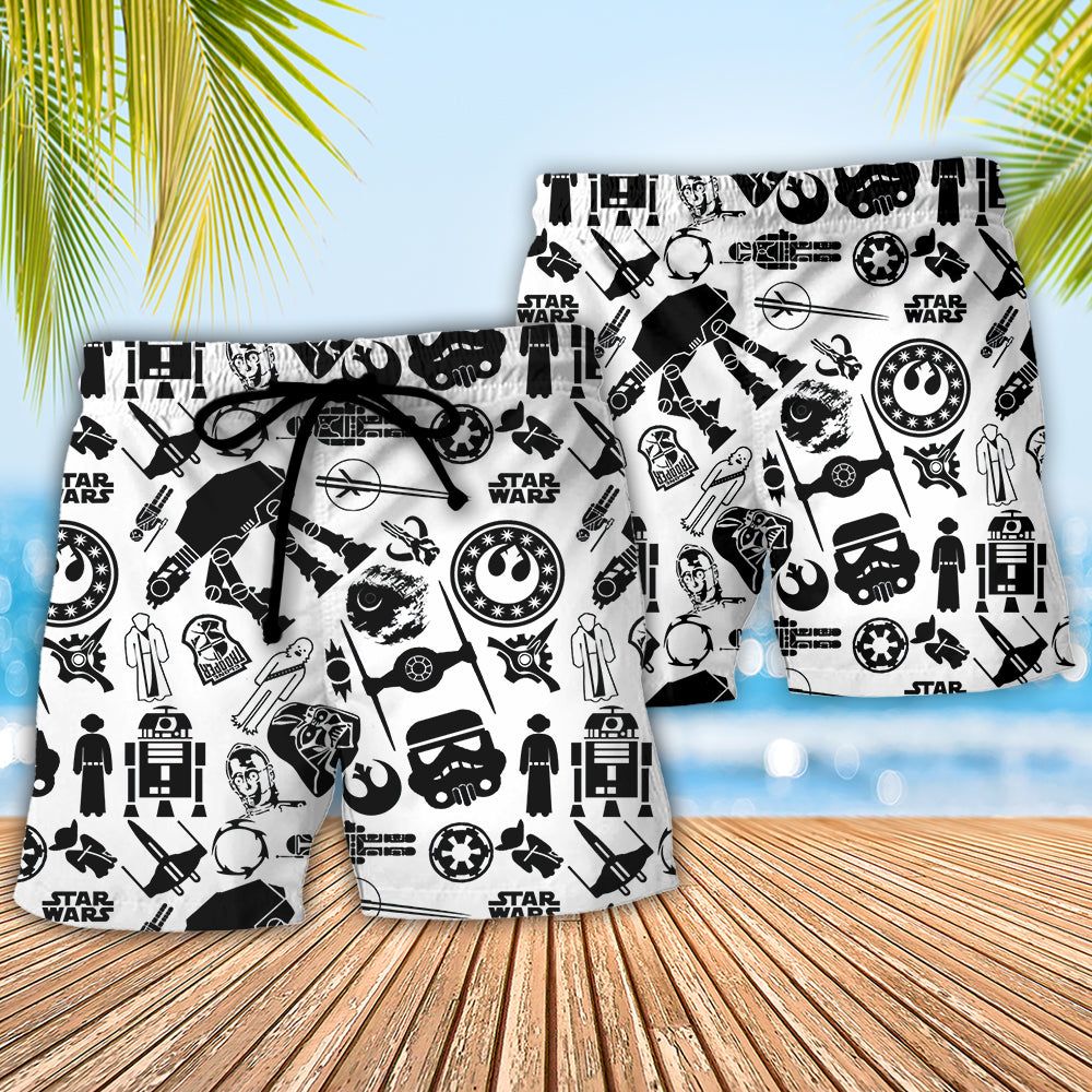 Sw Stick Cool Trendy Aloha Hawaiian Beach Shorts