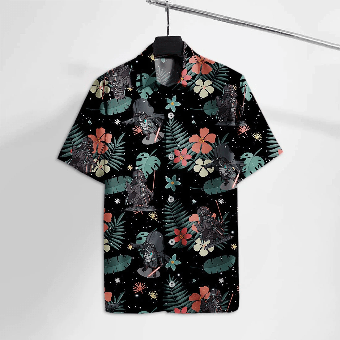 Sw Trendy Hawaiian Shirt D.Vader Chibi Black Hawaii Tshirt 2022