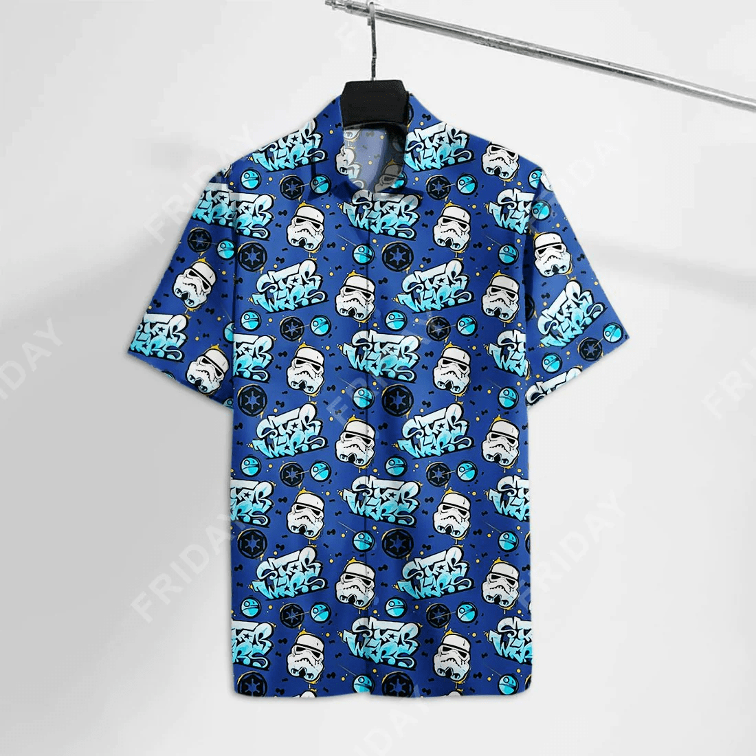 Sw Trendy Hawaiian Shirt Trooper Blue Hawaii Tshirt 2022