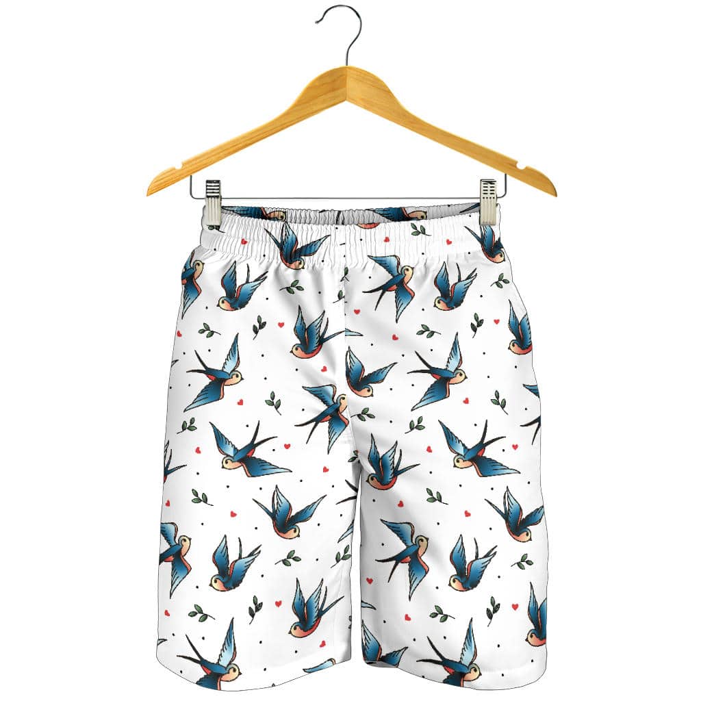 Swallow Pattern Print Design 04 For Men Women Kid Shorts