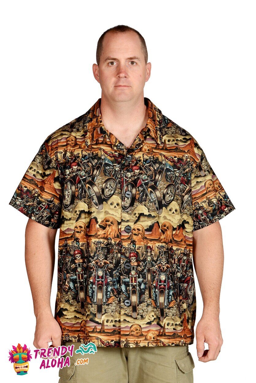 Swashbuckling Pirate Scene Adventure Print Hawaiian Shirt