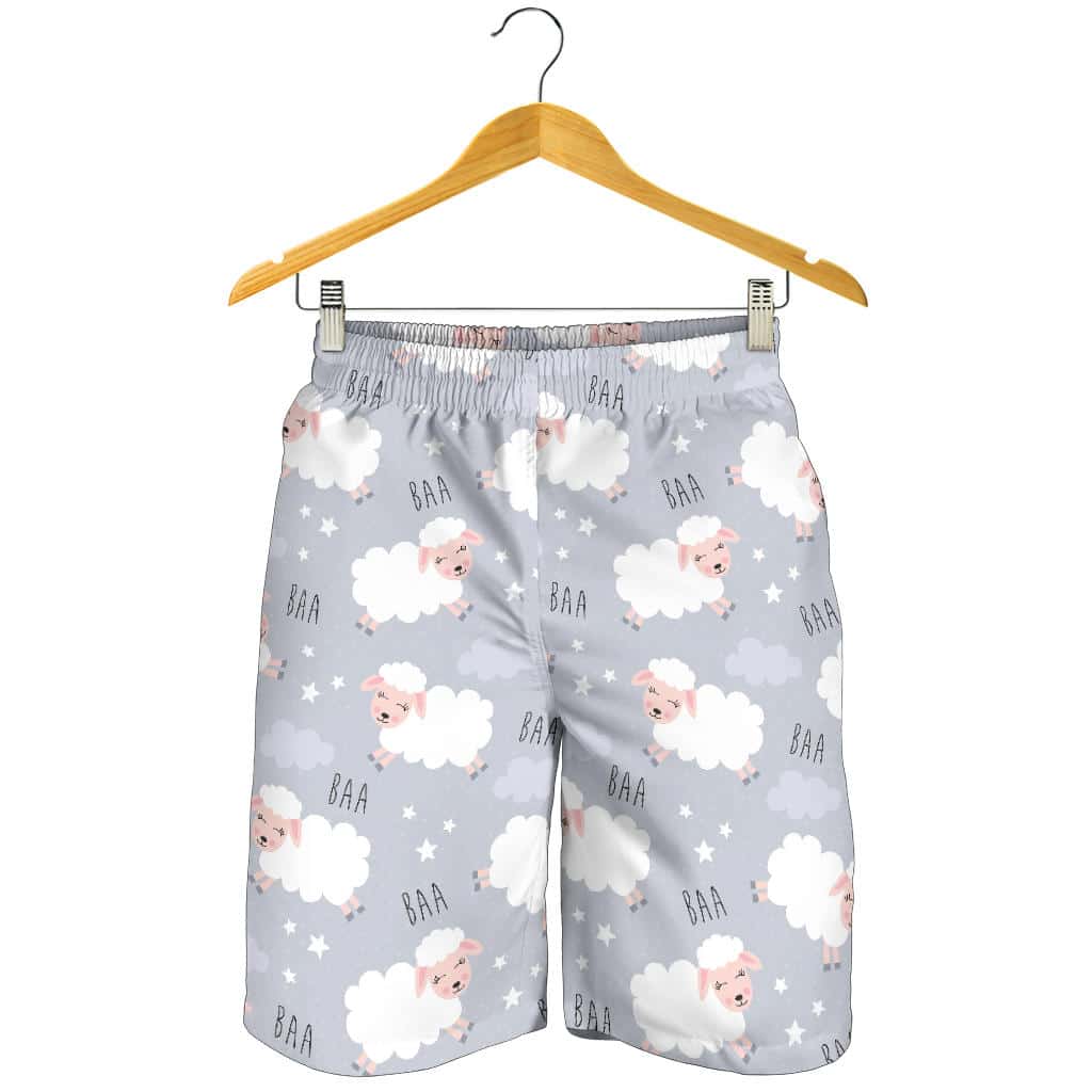 Sweet Dreams Sheep Pattern For Men Women Kid Shorts