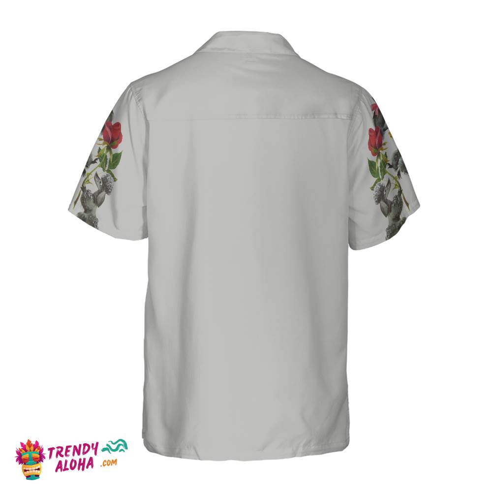 Sweet Poodles With Flower Hawaiian Shirt