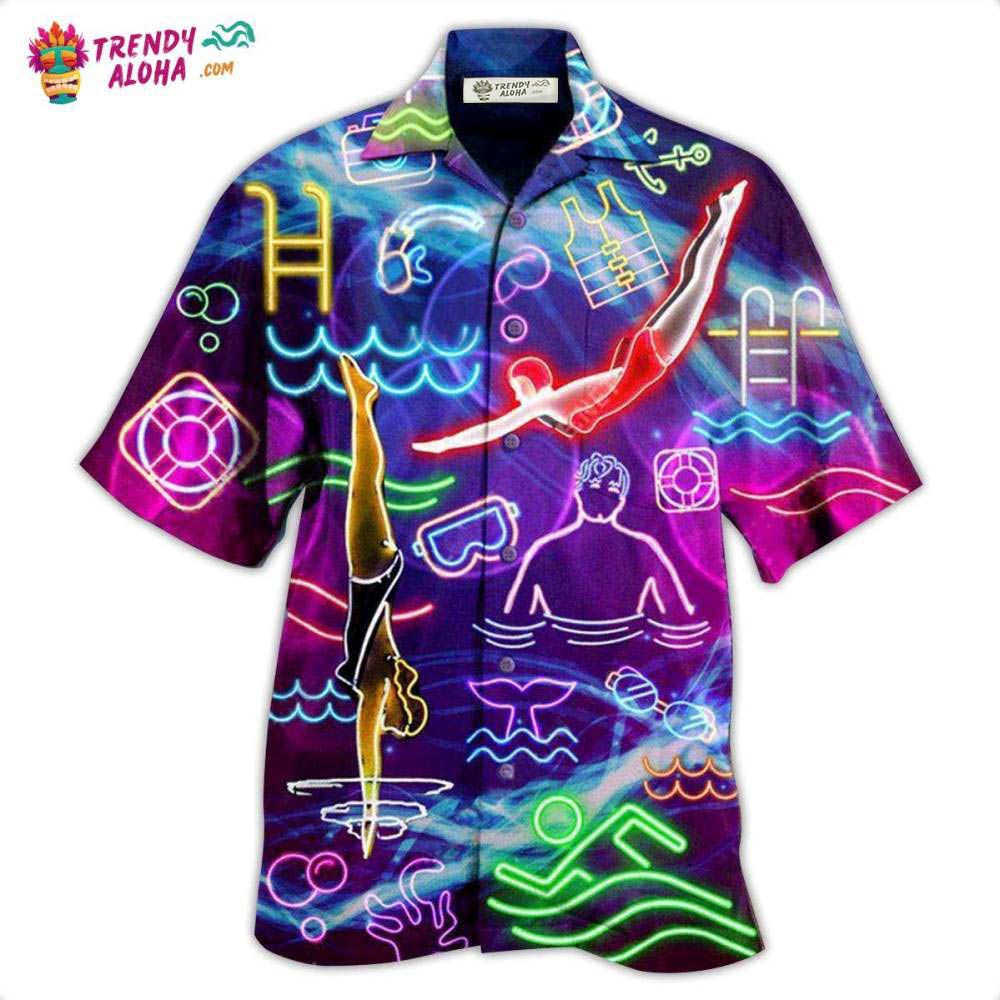 Swimming With Your Heart Swimming Hawaiian Shirt – Trendy Aloha Swimming With Your Heart Swimming Hawaiian Shirt – Trendy Aloha