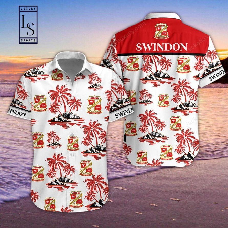 Swindon Soccer Enthusiasm Radiates on Hawaiian Shirt
