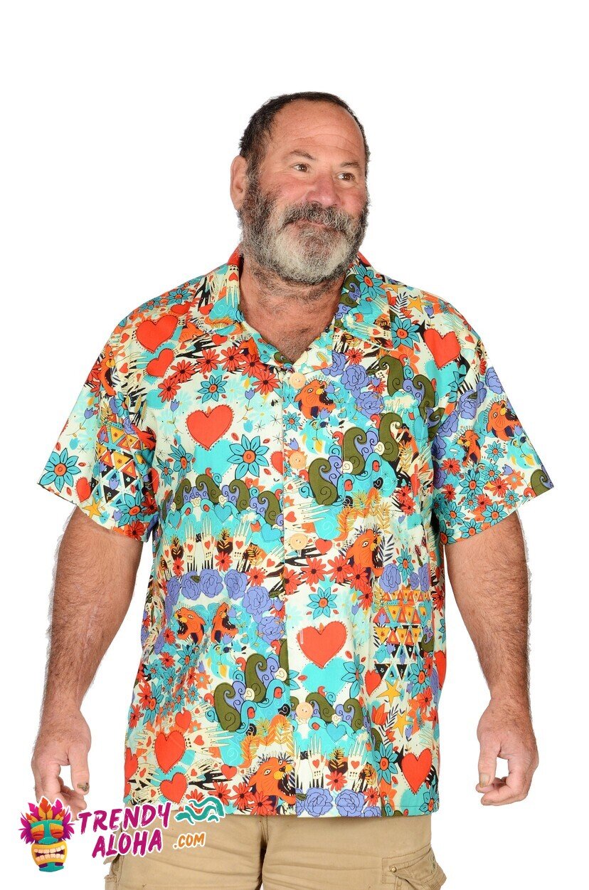 Swinging Retro 60s Vibes Pattern Hawaiian Shirt for Nostalgic Souls