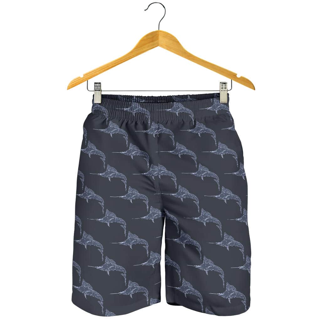 Swordfish Pattern Print Design 03 For Men Women Kid Shorts