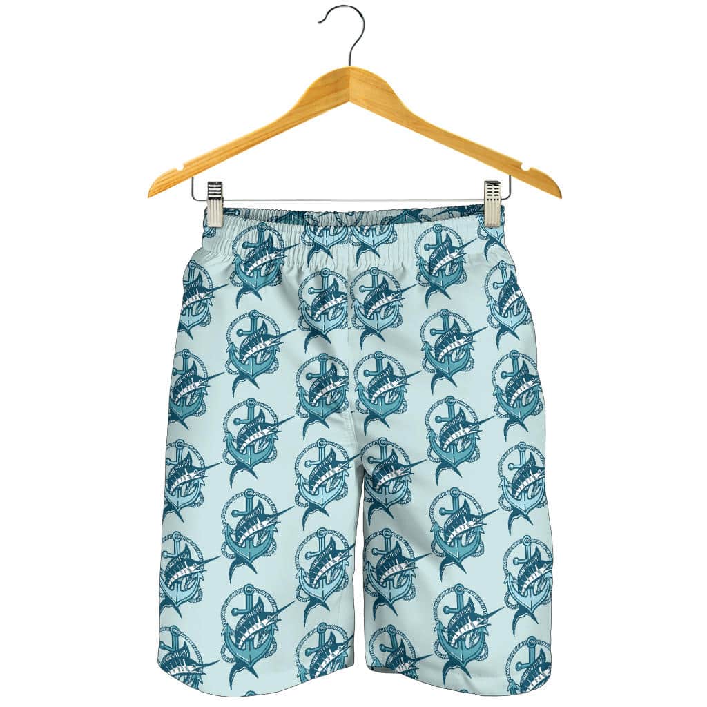 Swordfish Pattern Print Design 05 For Men Women Kid Shorts