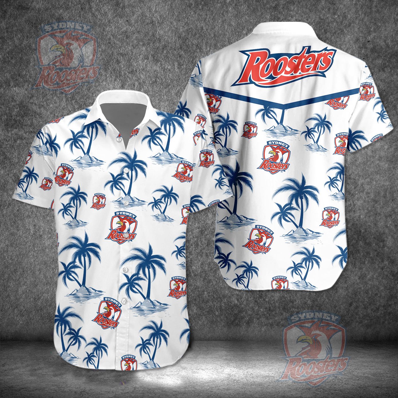 Sydney Roosters NRL Hawaiian Fan Shirt Victory Dance Edition