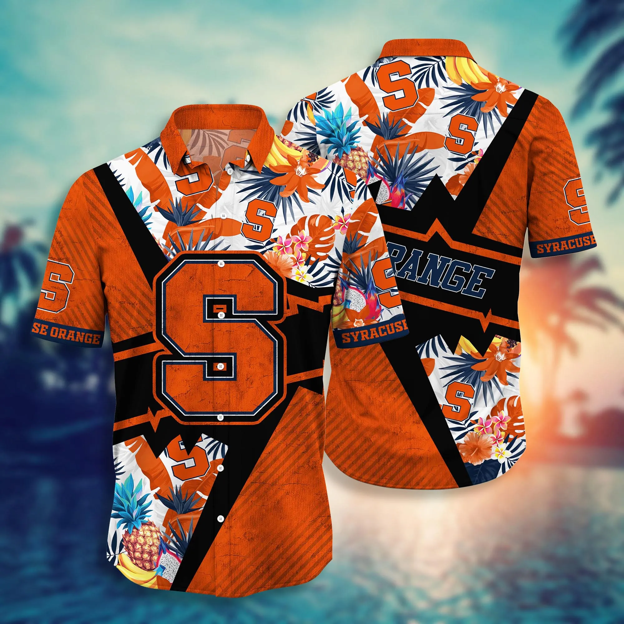 Syracuse Orange NCAA Hawaiian Shirt Beach Days Aloha Shirt Syracuse Orange NCAA Hawaiian Shirt Beach Days Aloha Shirt