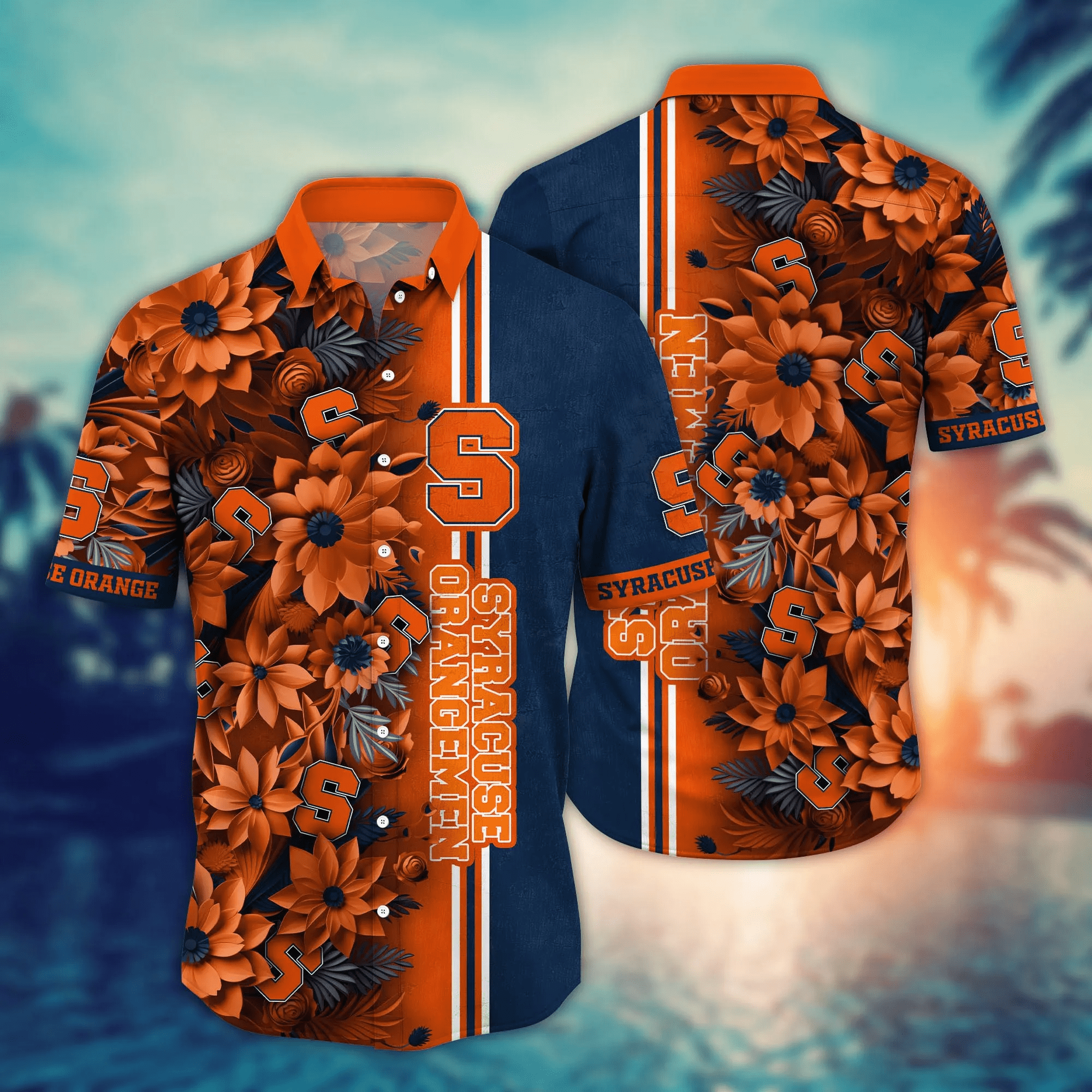 Syracuse Orange NCAA Hawaiian Shirt Custom Sun-Soaked Aloha Shirt Syracuse Orange NCAA Hawaiian Shirt Custom Sun-Soaked Aloha Shirt