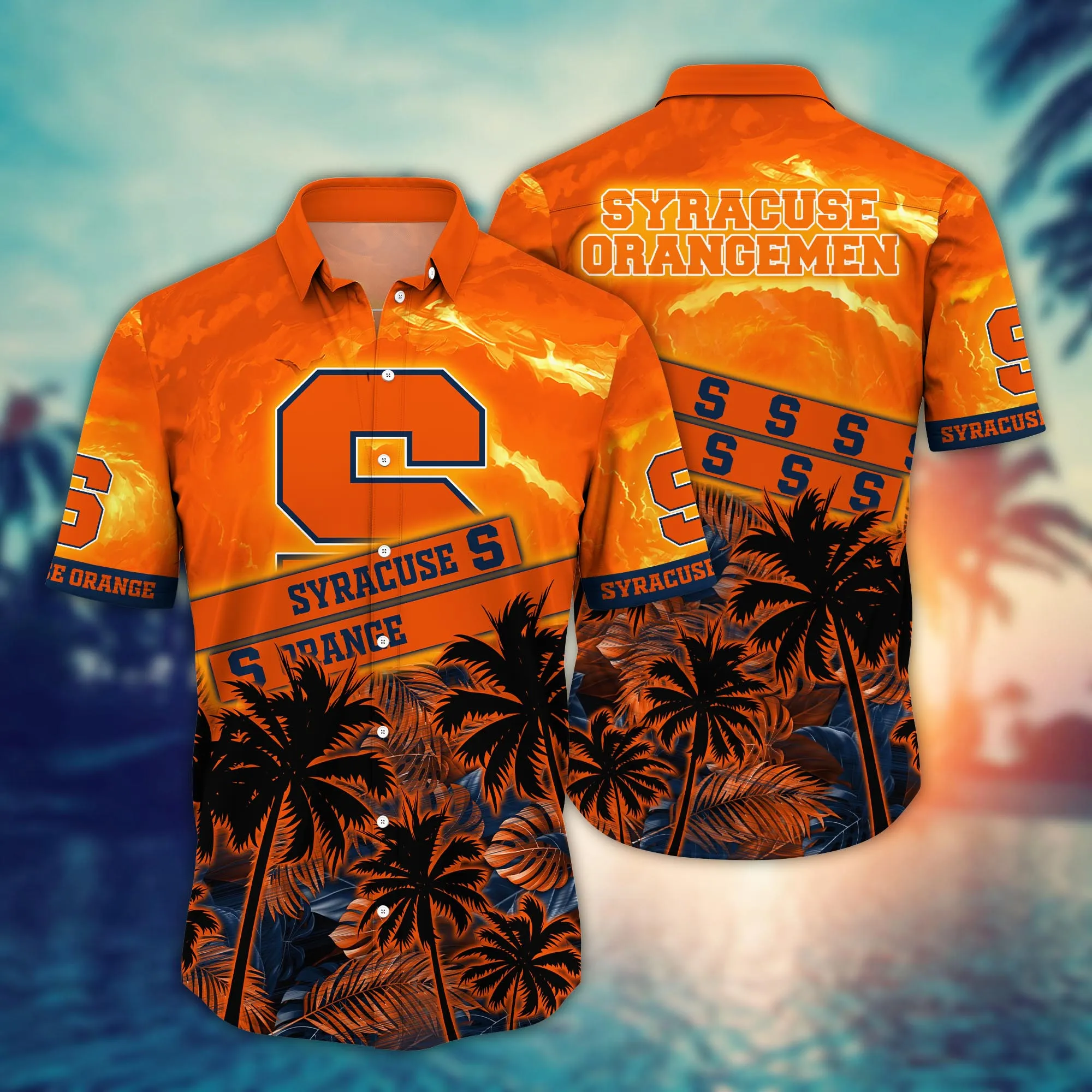 Syracuse Orange NCAA Hawaiian Shirt Daylight Aloha Shirt Syracuse Orange NCAA Hawaiian Shirt Daylight Aloha Shirt