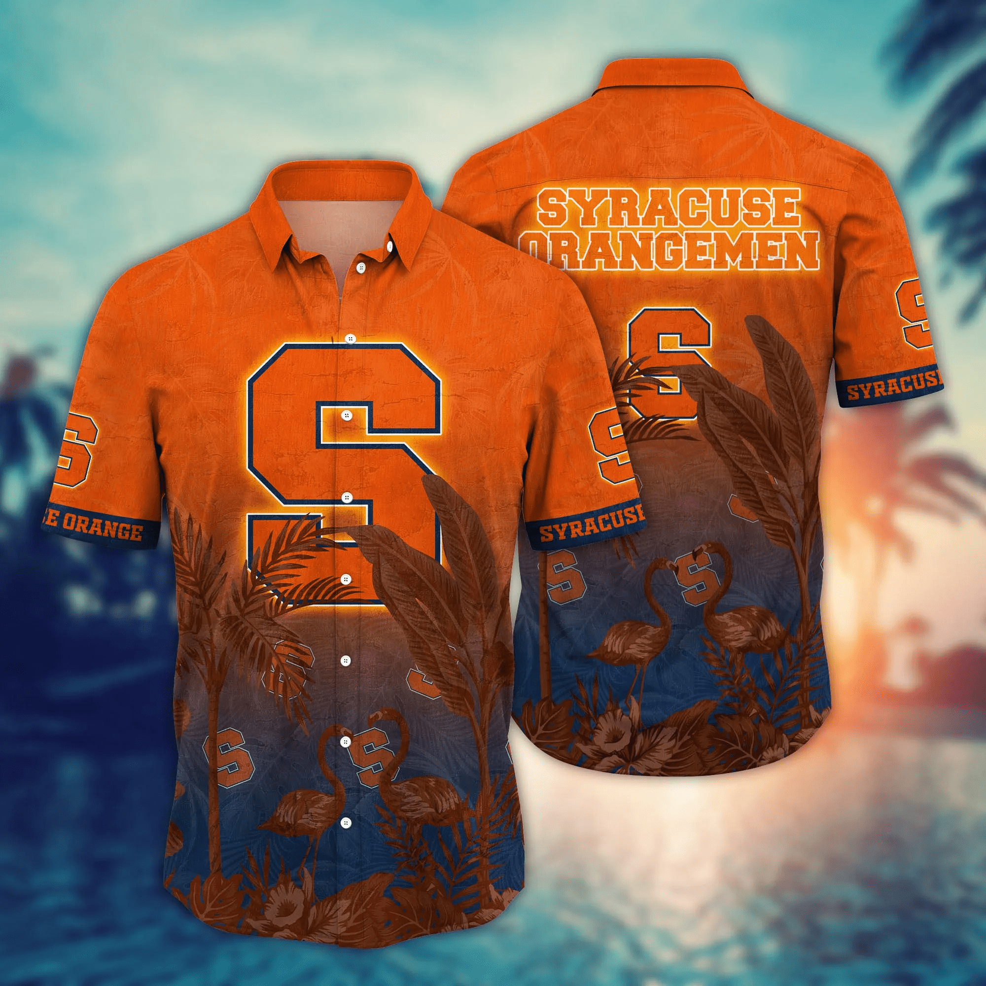 Syracuse Orange NCAA Hawaiian Shirt Tropicaltime Aloha Shirt Syracuse Orange NCAA Hawaiian Shirt Tropicaltime Aloha Shirt