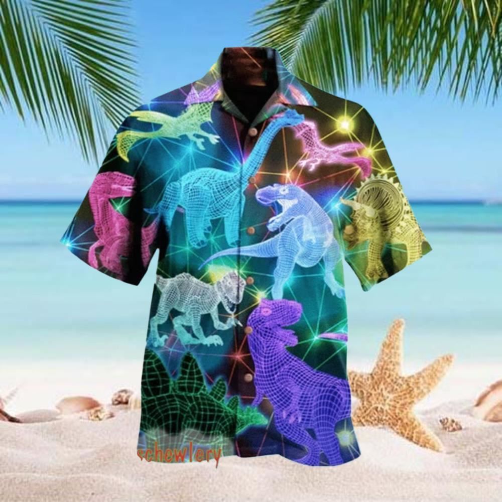 T-Rex Dinosaur Hawaiian Shirt Jurassic Park Hawaiian