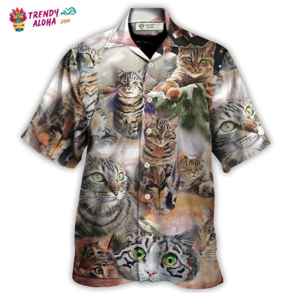 Tabby Cat Art Daily Portrait Hawaiian Shirt – Trendy Aloha Tabby Cat Art Daily Portrait Hawaiian Shirt – Trendy Aloha