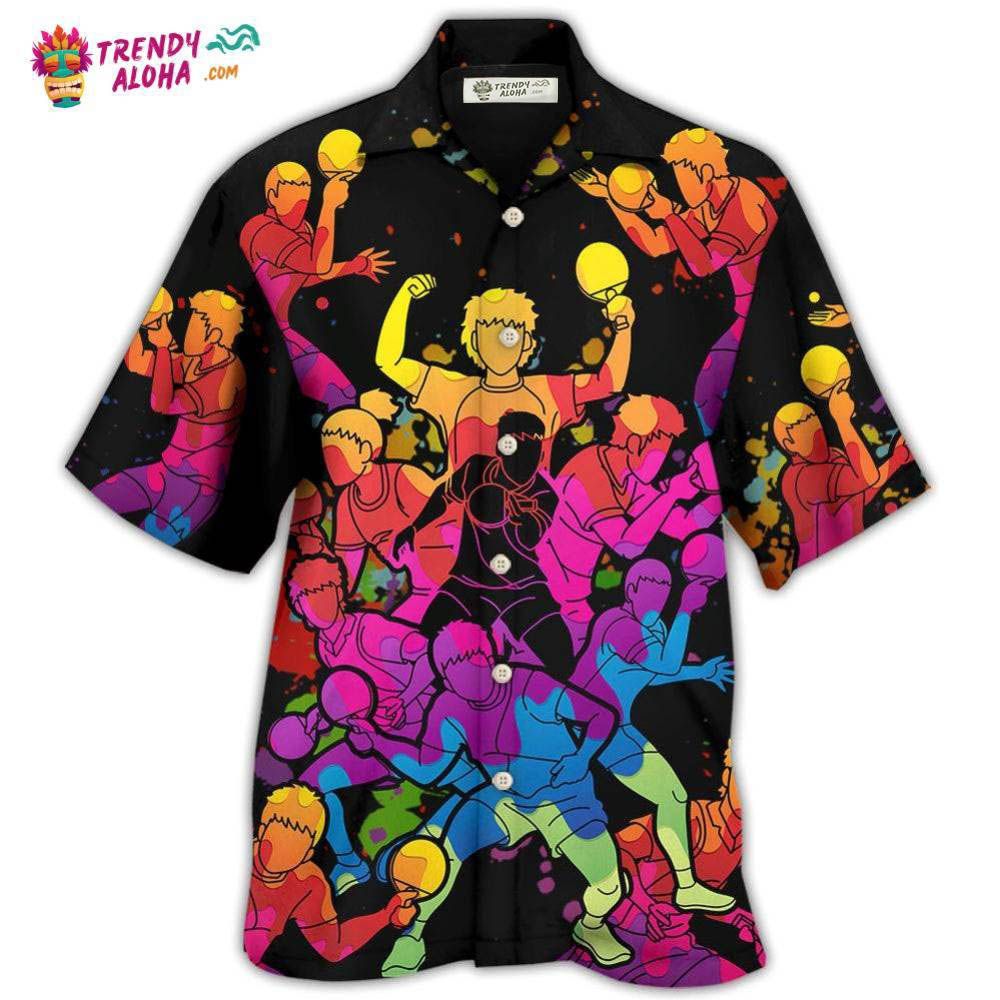 Table Tennis Color Art Hawaiian Shirt – Trendy Aloha