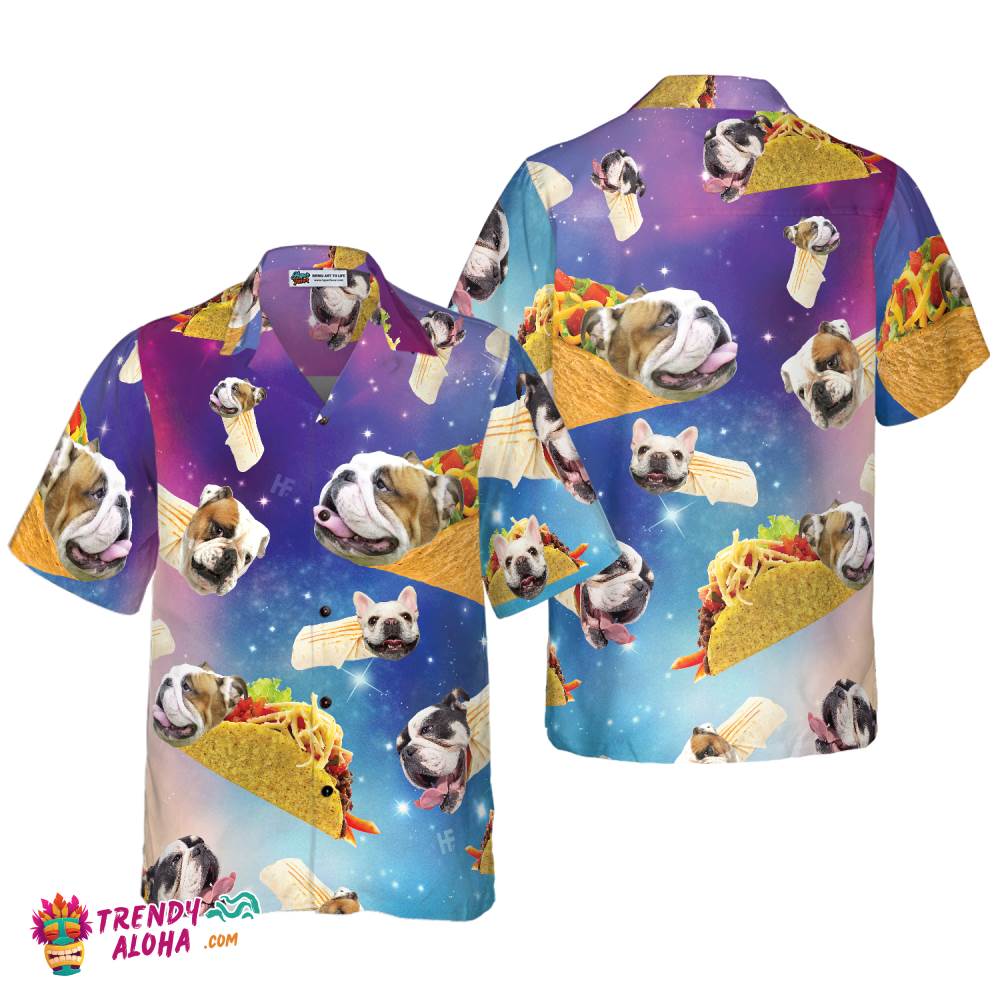 Taco Bulldog Shirt For Men Hawaiian Shirt