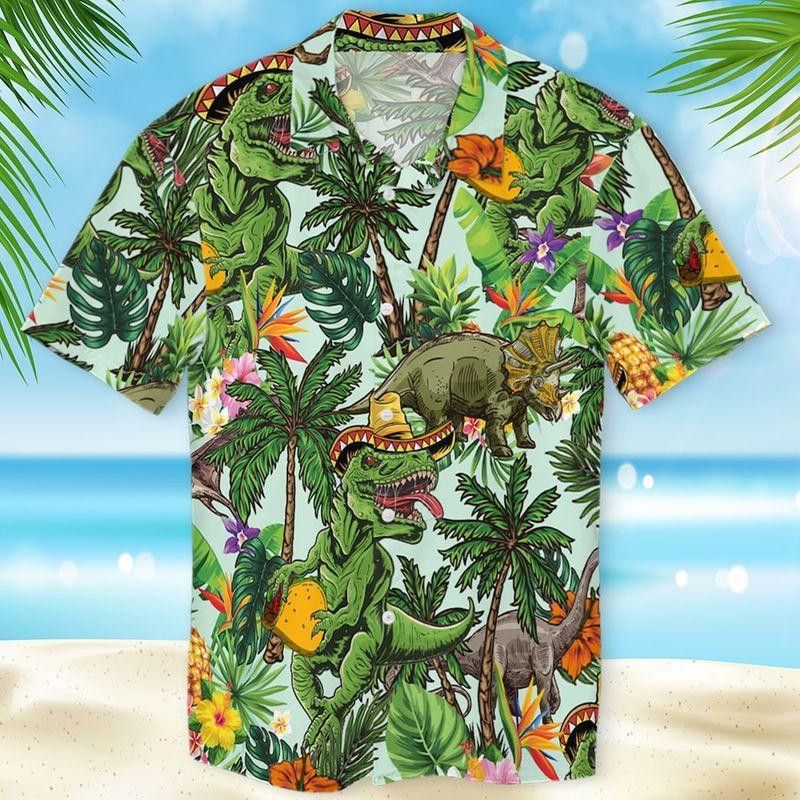 Taco T-Rex Trendy Hawaiian Shirt
