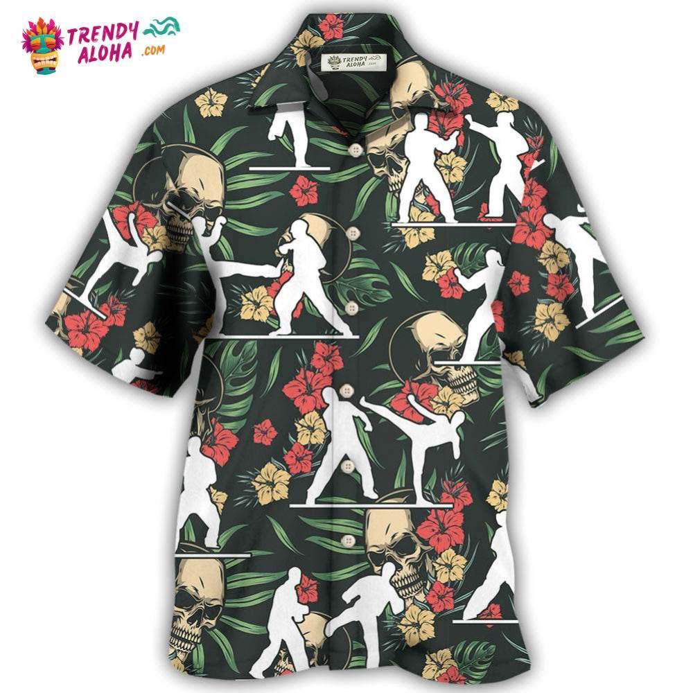 Taekwondo Tropical Floral Hawaiian Shirt – Trendy Aloha