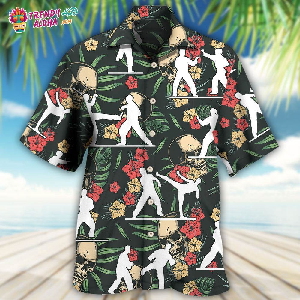 Taekwondo Tropical Floral Hawaiian Shirt – Trendy Aloha