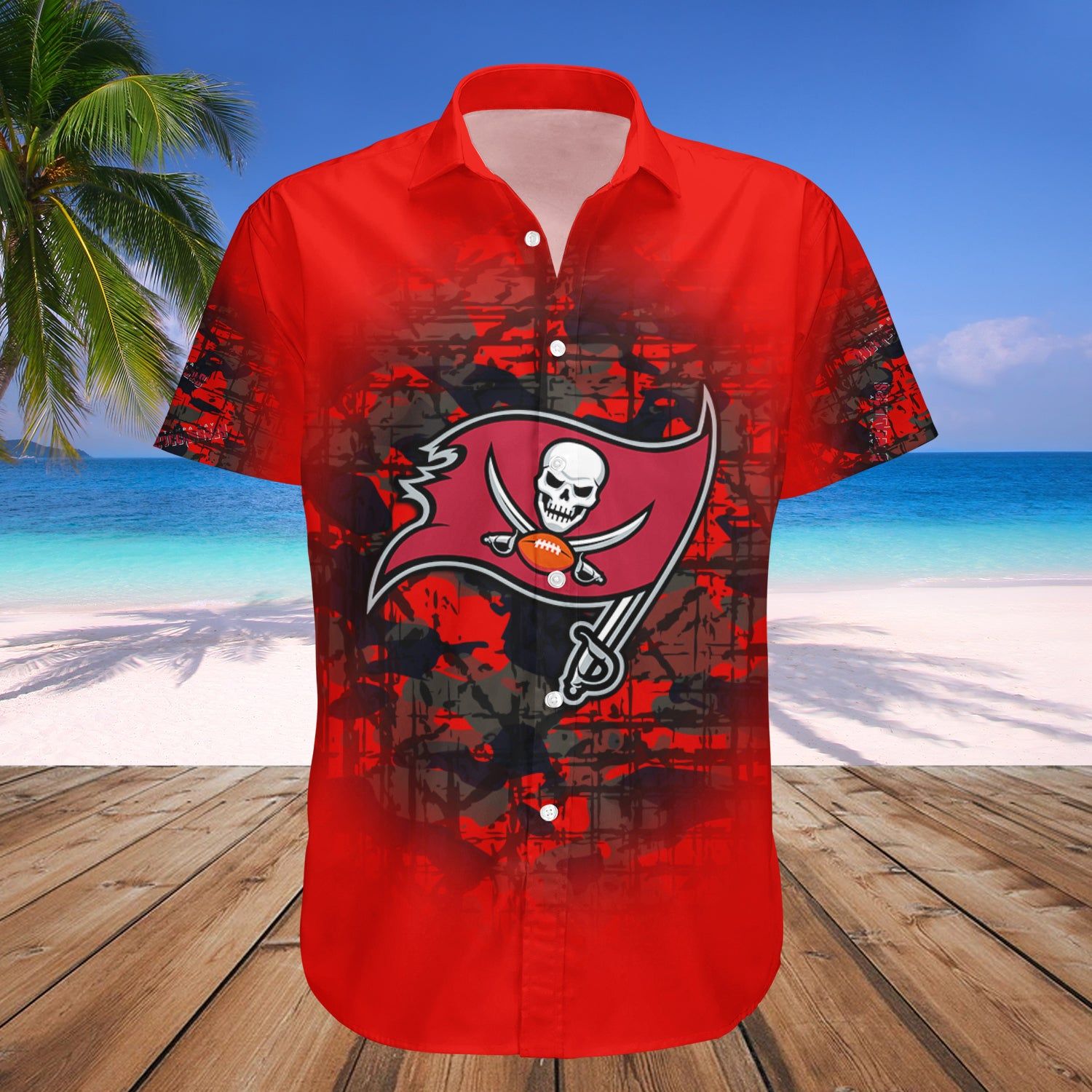 Tampa Bay Buccaneers Hawaii Shirt Camouflage Vintage – NFL