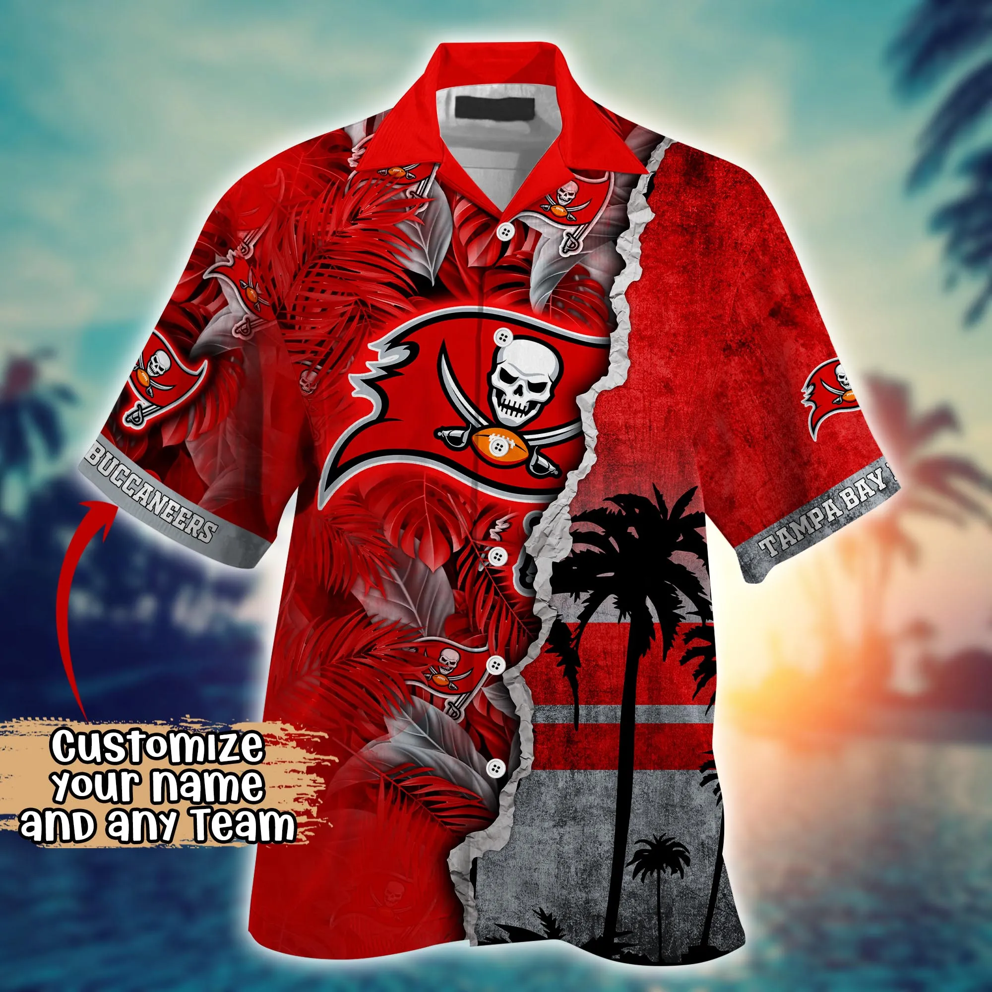 Tampa Bay Buccaneers NFL Hawaiian Shirt Custom Solstice Aloha Shirt