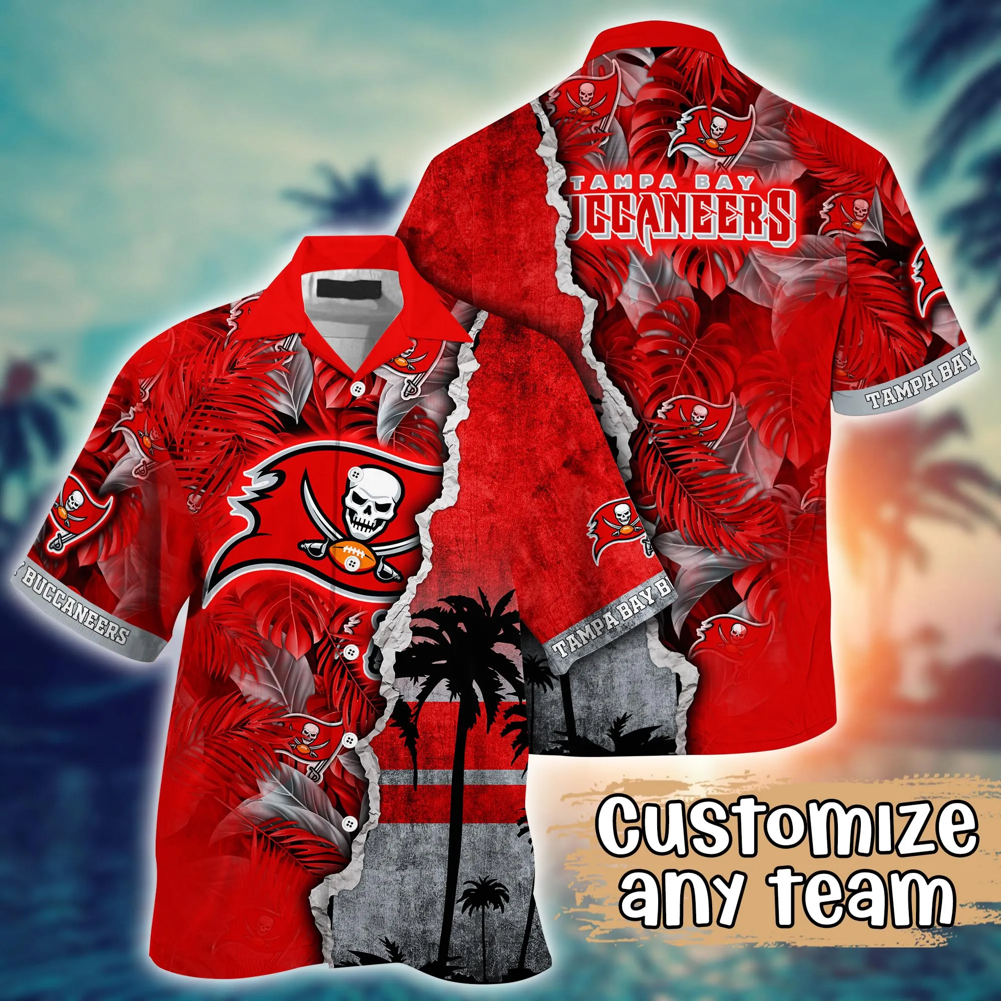 Tampa Bay Buccaneers NFL Hawaiian Shirt Custom Solstice Aloha Shirt