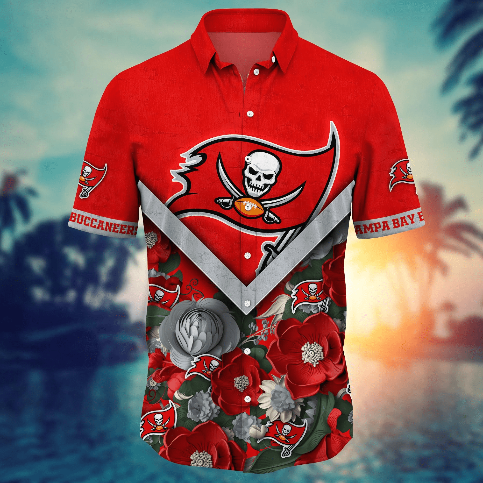 Tampa Bay Buccaneers NFL Hawaiian Shirt Custom Vacation Time Aloha Shirt