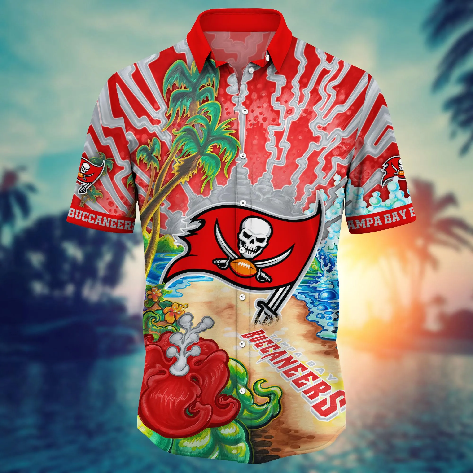Tampa Bay Buccaneers NFL Hawaiian Shirt Getawaystime Aloha Shirt