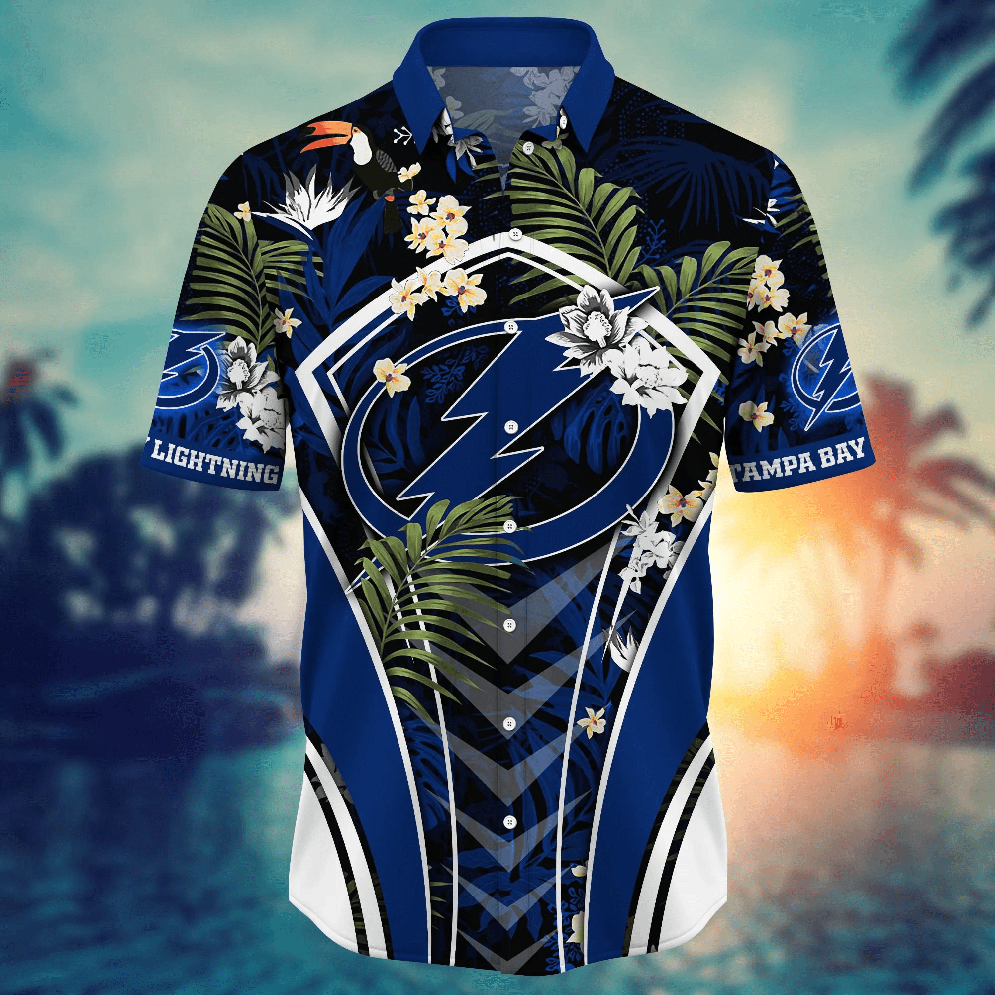 Tampa Bay Lightning NHL Hawaiian Shirt Festivals Aloha Shirt