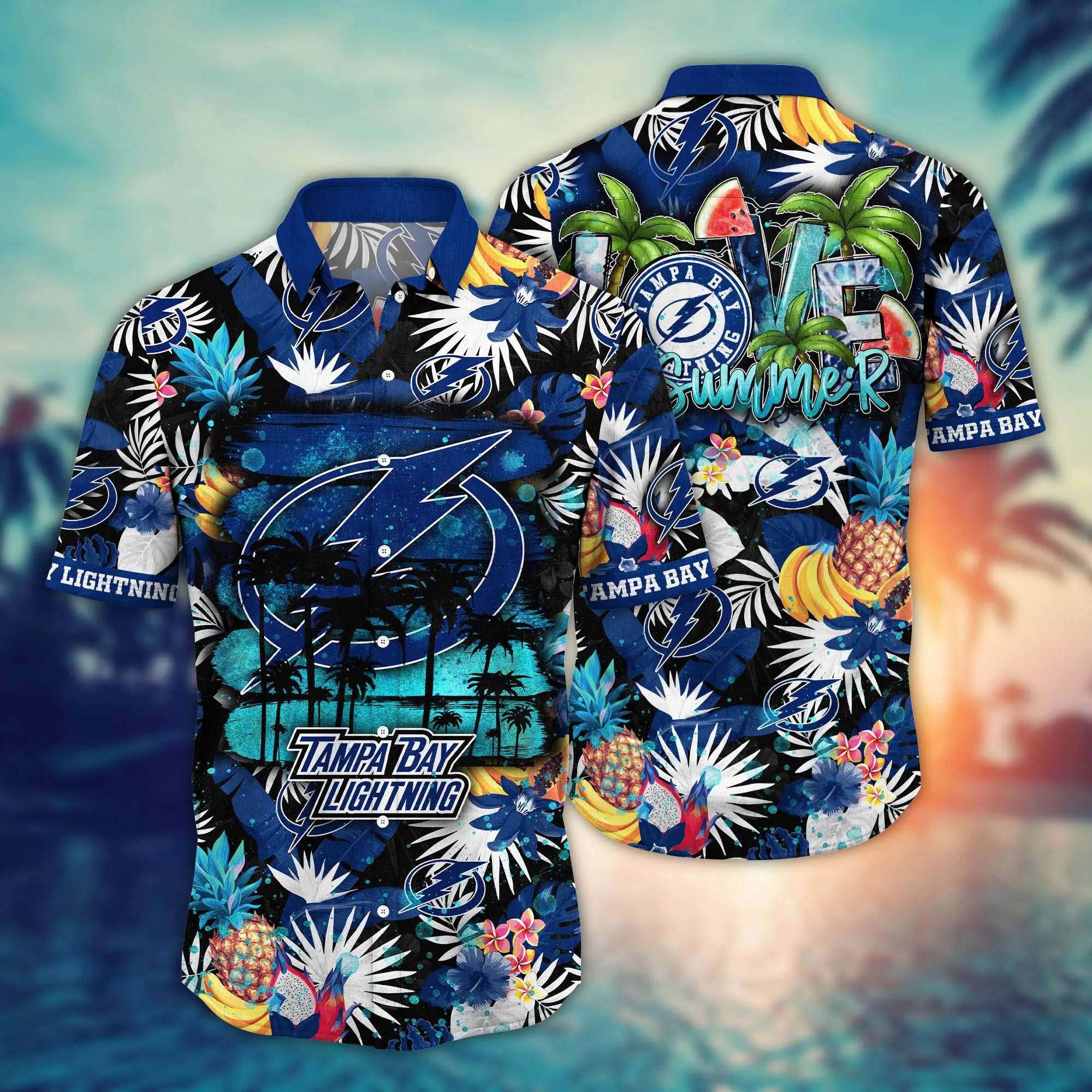 Tampa Bay Lightning NHL Hawaiian Shirt Getawaystime Aloha Shirt Tampa Bay Lightning NHL Hawaiian Shirt Getawaystime Aloha Shirt