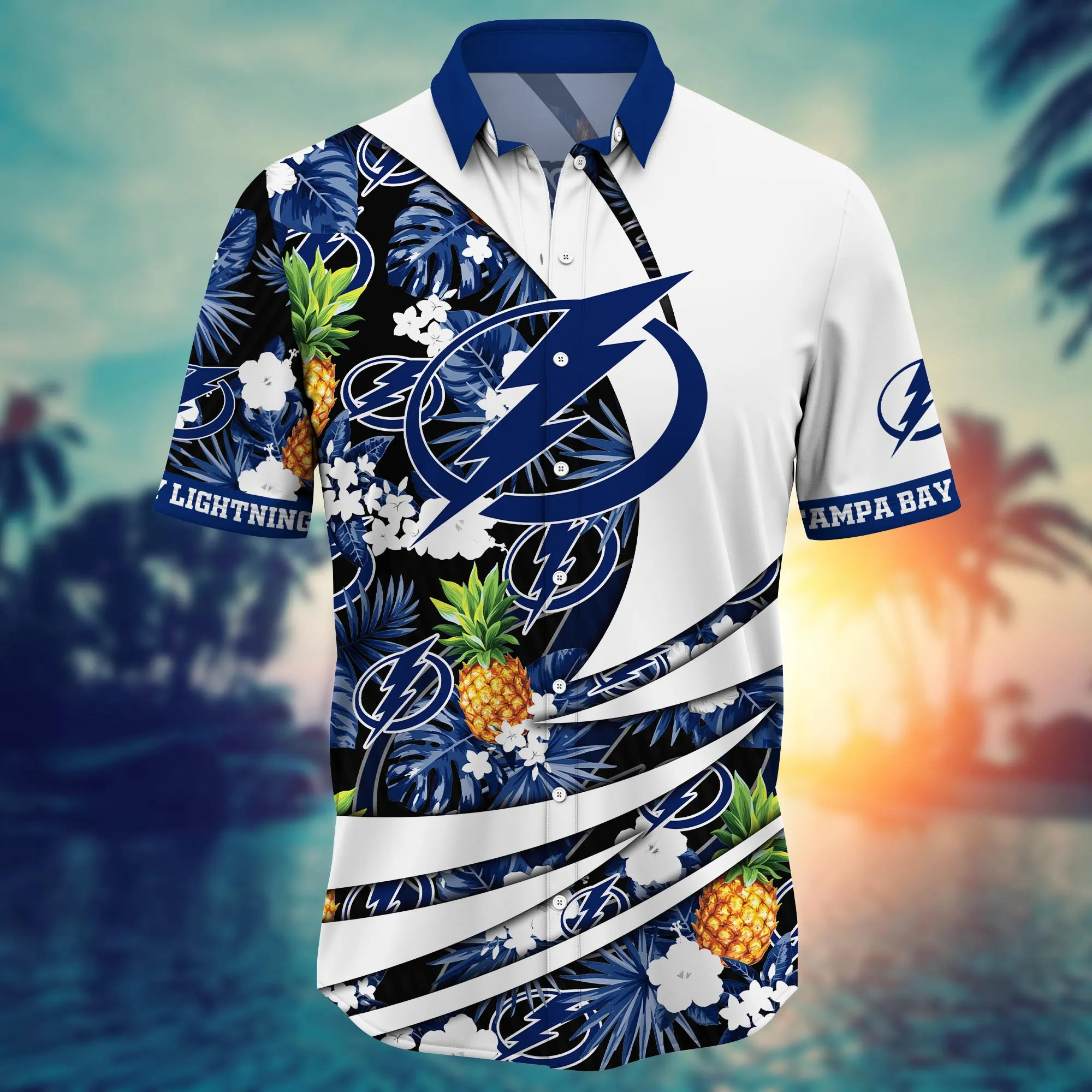 Tampa Bay Lightning NHL Hawaiian Shirt Summertime Aloha Shirt