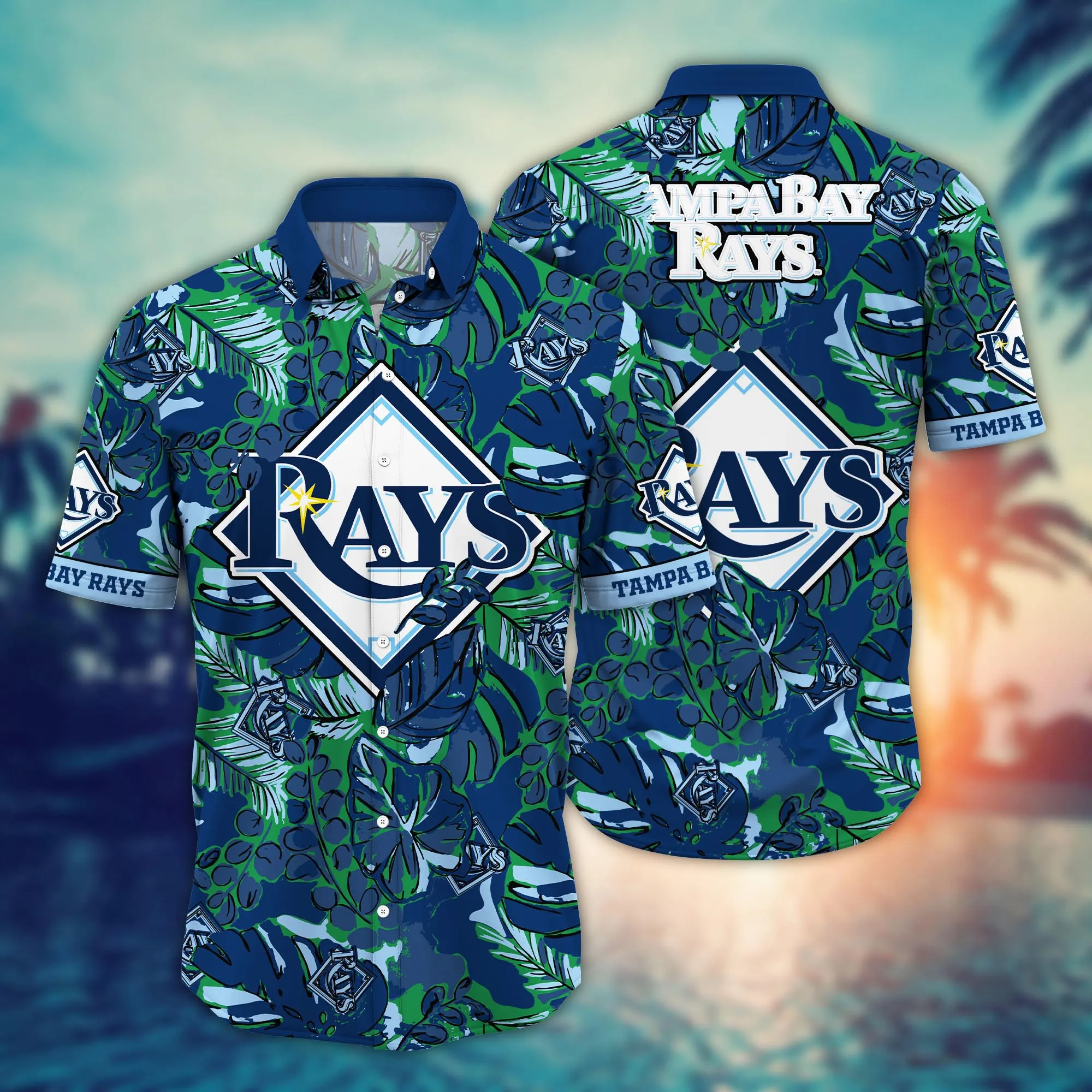 Tampa Bay Rays Hawaiian Shirt Warm Season Aloha Shirt Tampa Bay Rays Hawaiian Shirt Warm Season Aloha Shirt